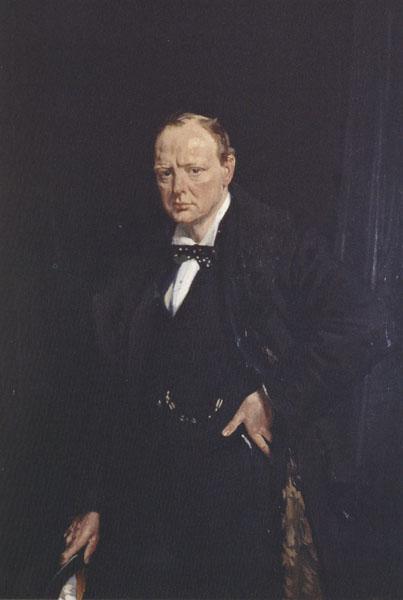 Sir William Orpen Winston Churchill France oil painting art